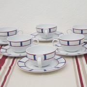 6 tasses a thé porcelaine basque