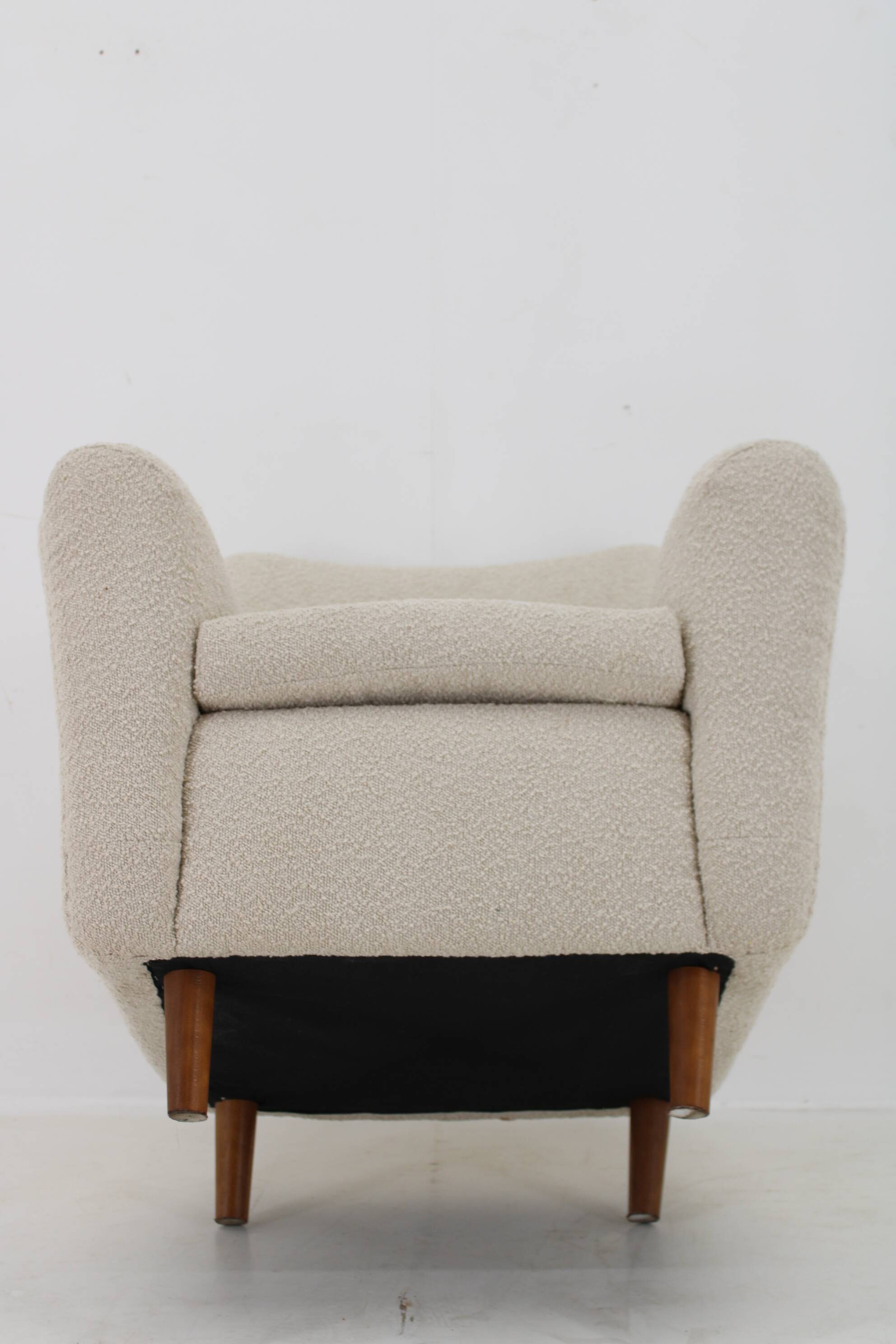1970s Restored Armchair in Boucle Fabric