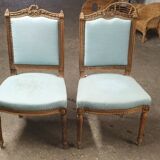 2 chaises louis xvi