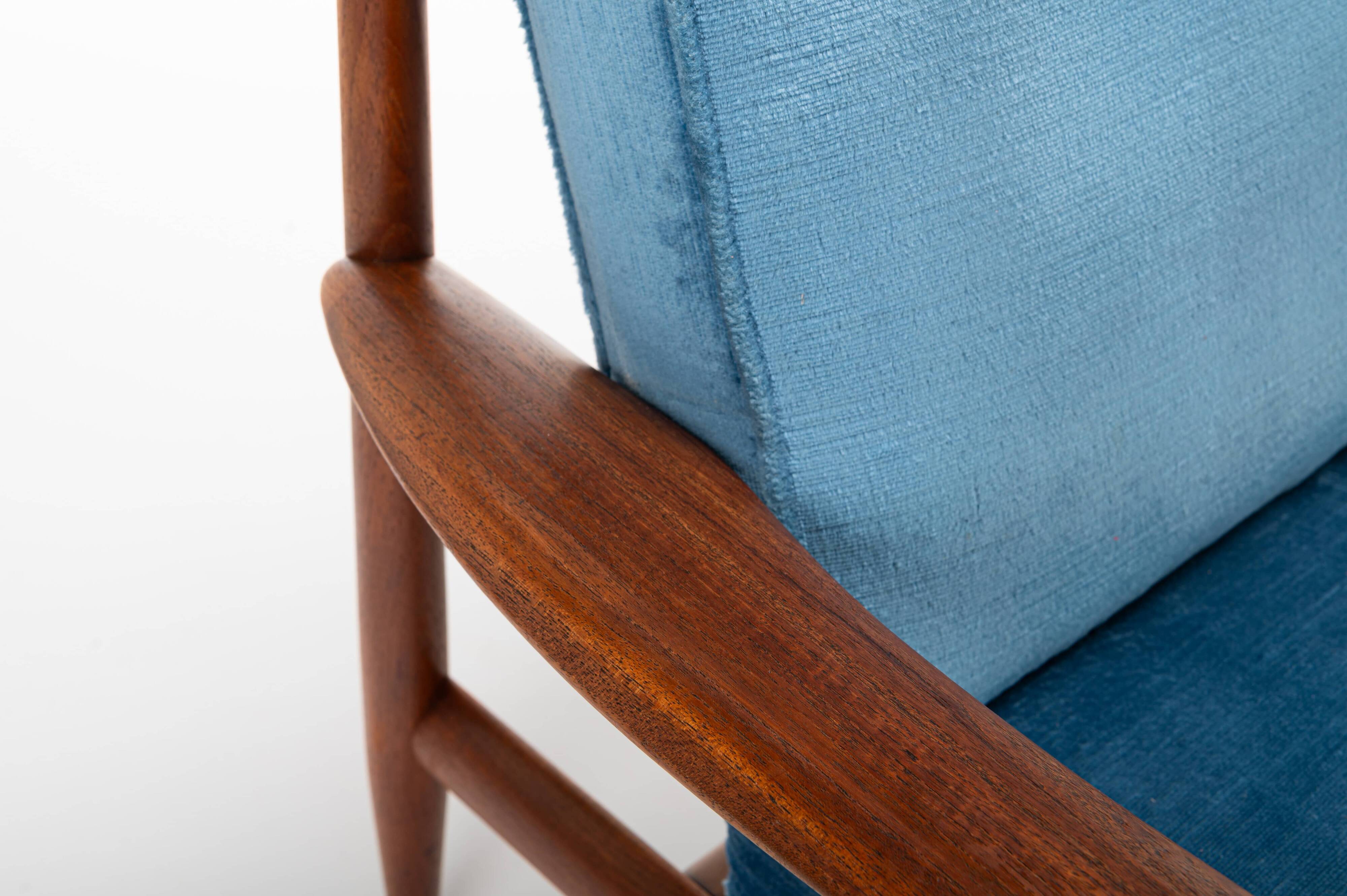 Pair of easy chairs by Grete Jalk for France & Daverkosen, Denmark 1962