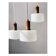 Teak x milk glass mcm pendant lamp