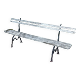 Cast iron and wood garden bench