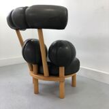 Fauteuil en cuir par Peter Opsvik pour Stokke, Norvège
