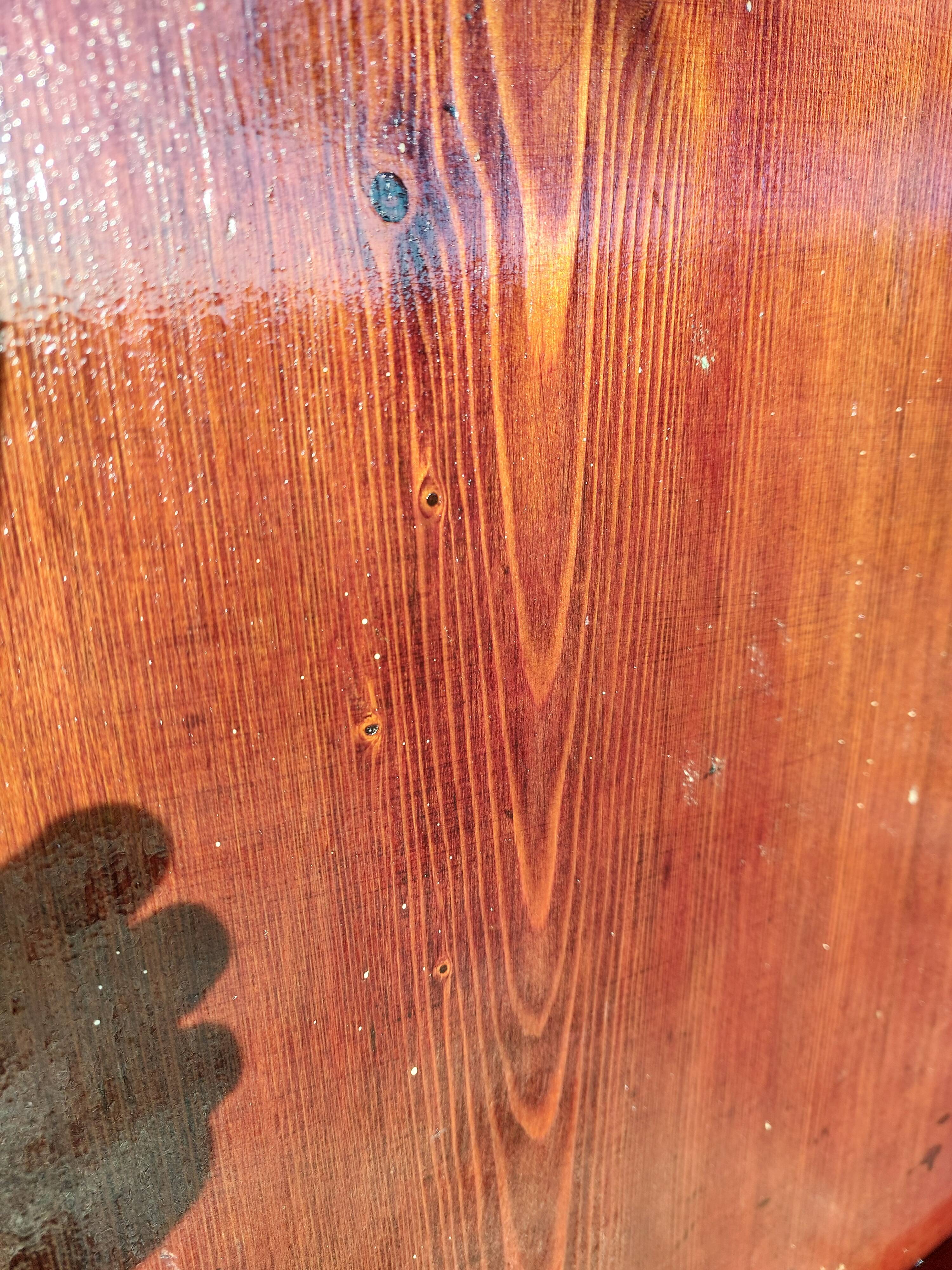 bureau enfant, ado, bois massif et cuir rouge