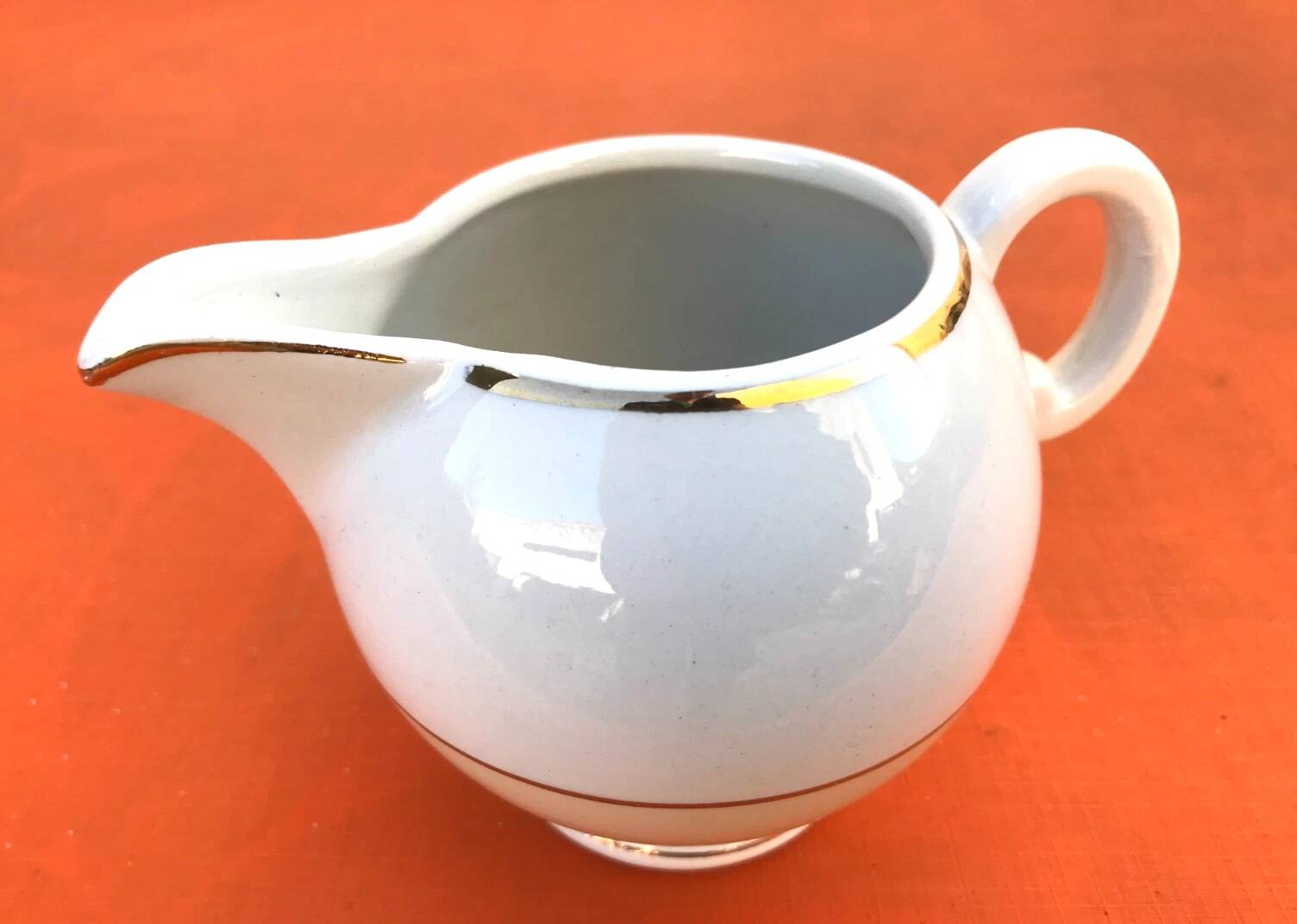 Pitcher / Milk jug KG (Keller Guerin) Earthenware Lunéville France