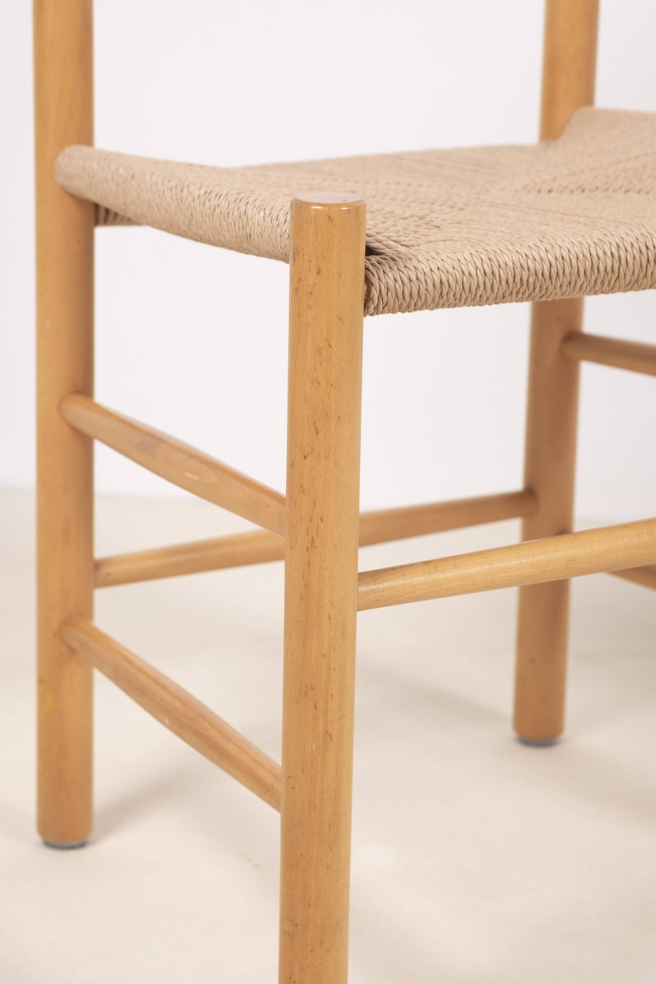 2x Børge Mogensen J39 People's Chair in Beech, 1970s Denmark