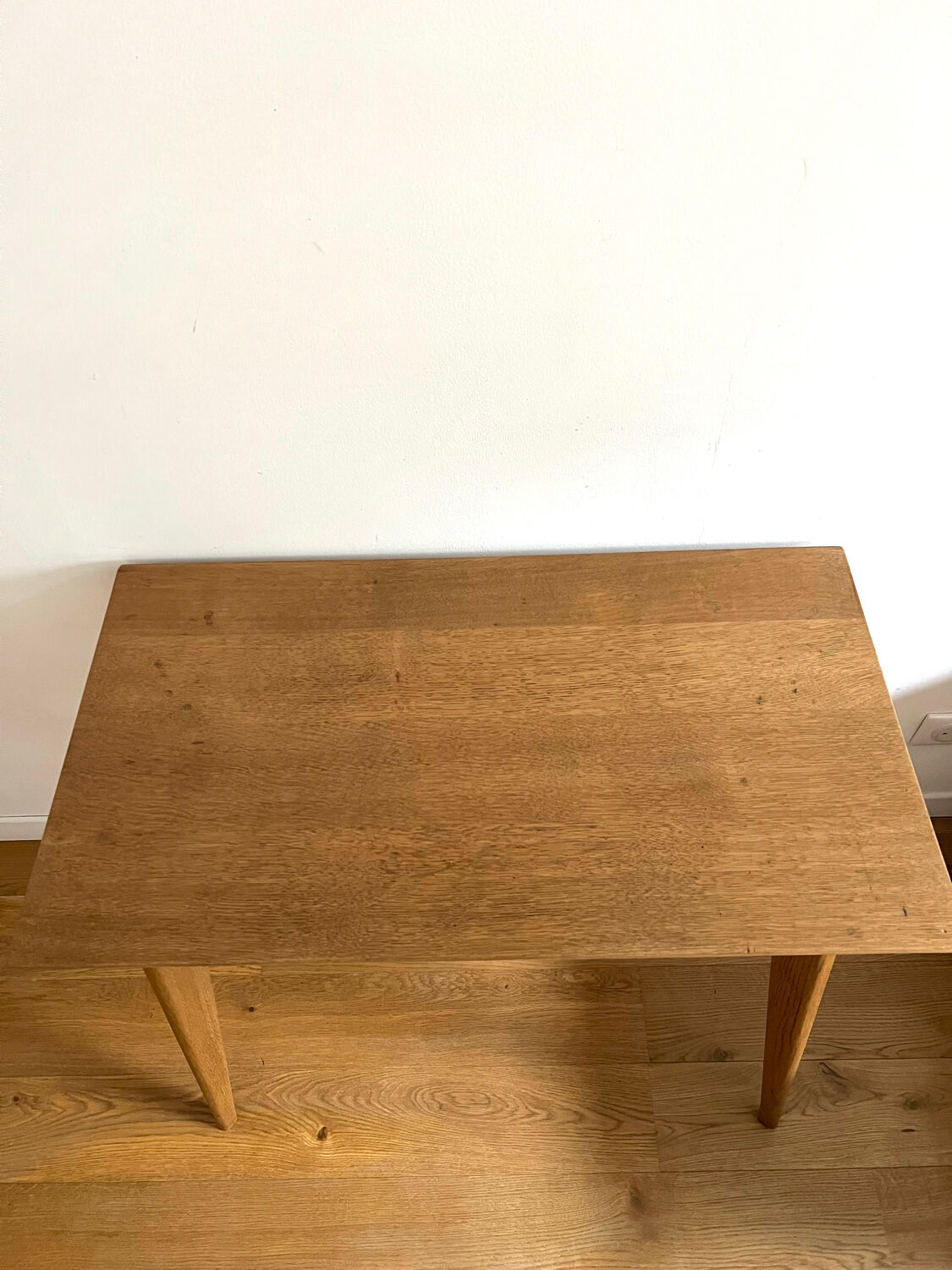 Side table with compass legs