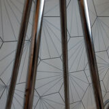 Series of 4 nuta chrome stools