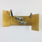 Paire of Murano glass and brass wall light by J. T. Kalmar, Austria, 1960s