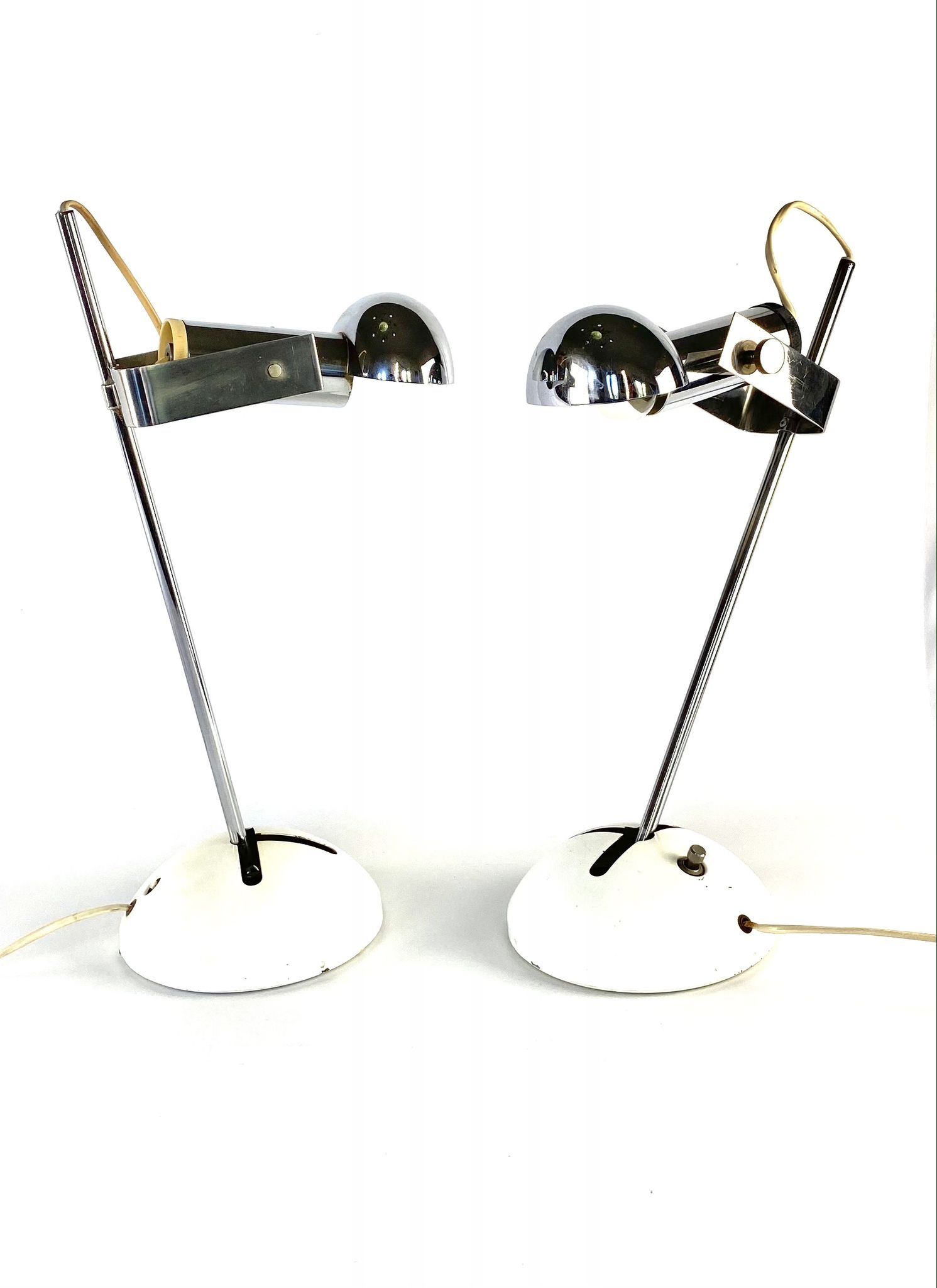 Robert Sonneman, pair of T395 Table Lamp for Luci Milan, 1972