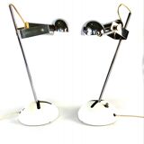 Robert Sonneman, pair of T395 Table Lamp for Luci Milan, 1972