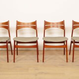 4 x dining chairs | Erik Buch | Model 310 | Teak | re-upholstered