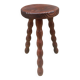 Beaded wood tripod stool