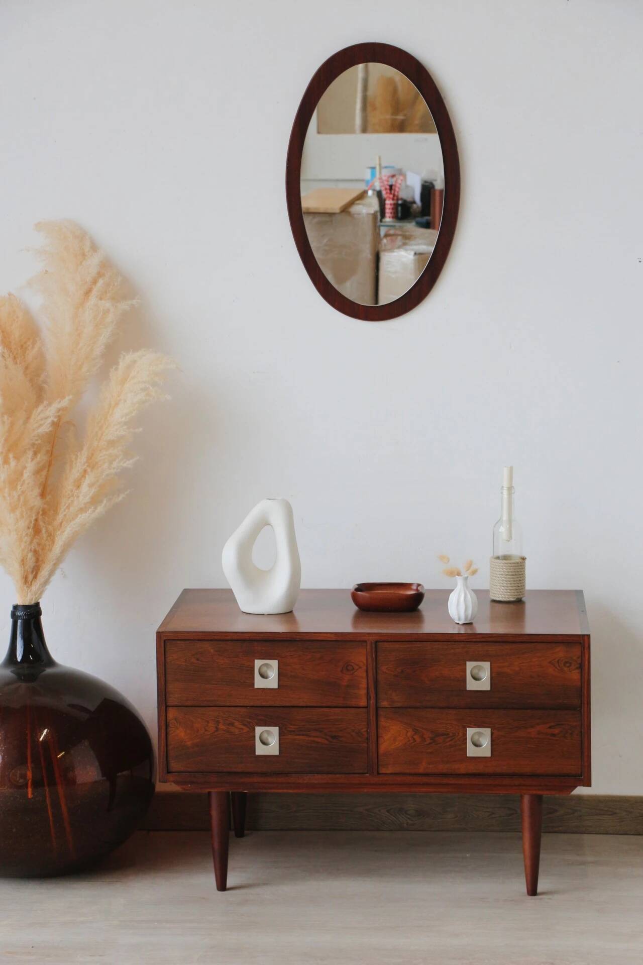 Scandinavian chest of drawers in rosewood | Vintage 1960