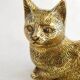 Brass Cat Figurine Sculpture