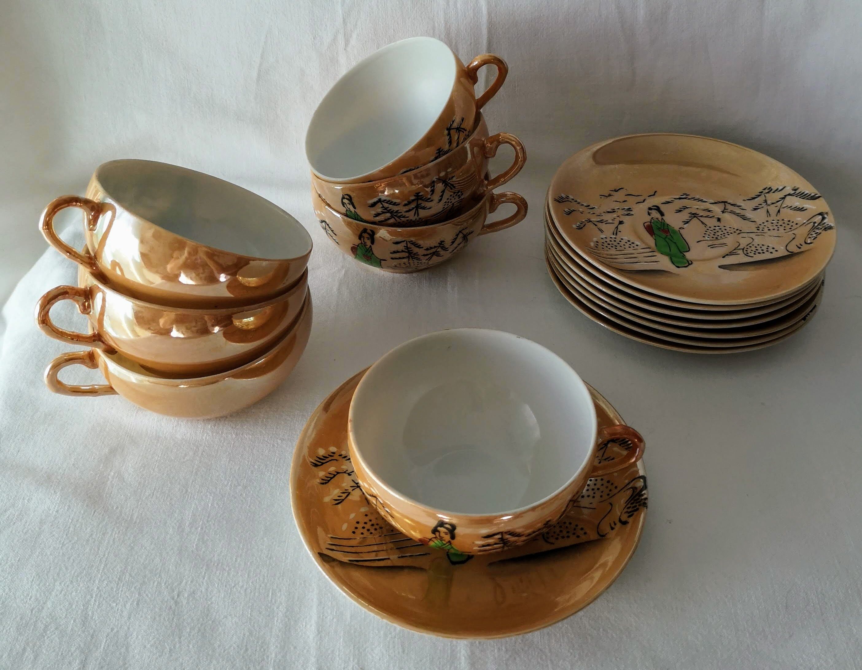 Fine porcelain tea service from Japan