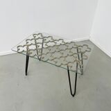 Coffee table 50s golden clover