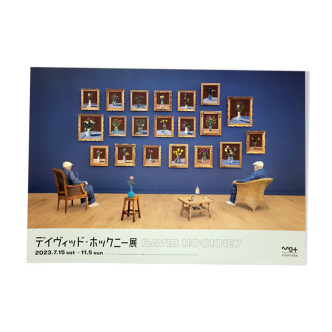 Affiche originale de l'exposition Hockney à Tokyo  - 2023