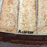 Roger Capron Vallauris ceramic coffee table herbarium decor