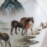 Large Chinese famille rose porcelain vase China 20th century