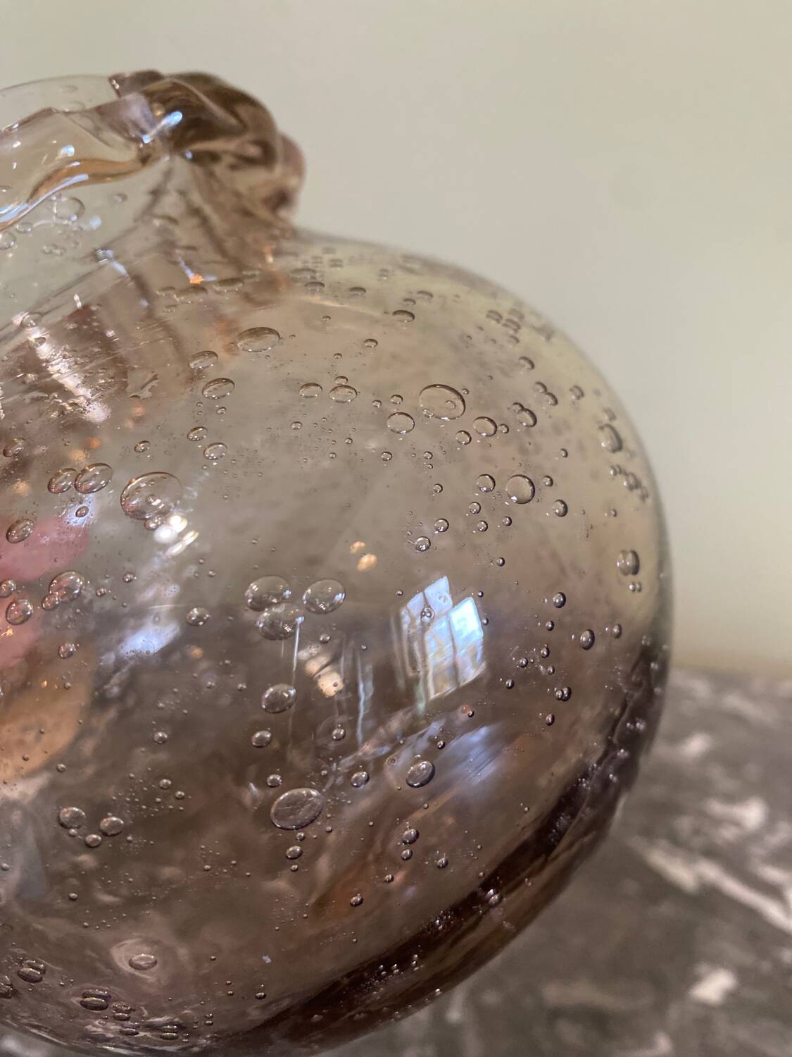 Biot bubble glass candy dish