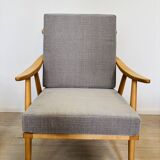 Mid-Century Boomerang Armchair by Jaroslav Smidek for Ton