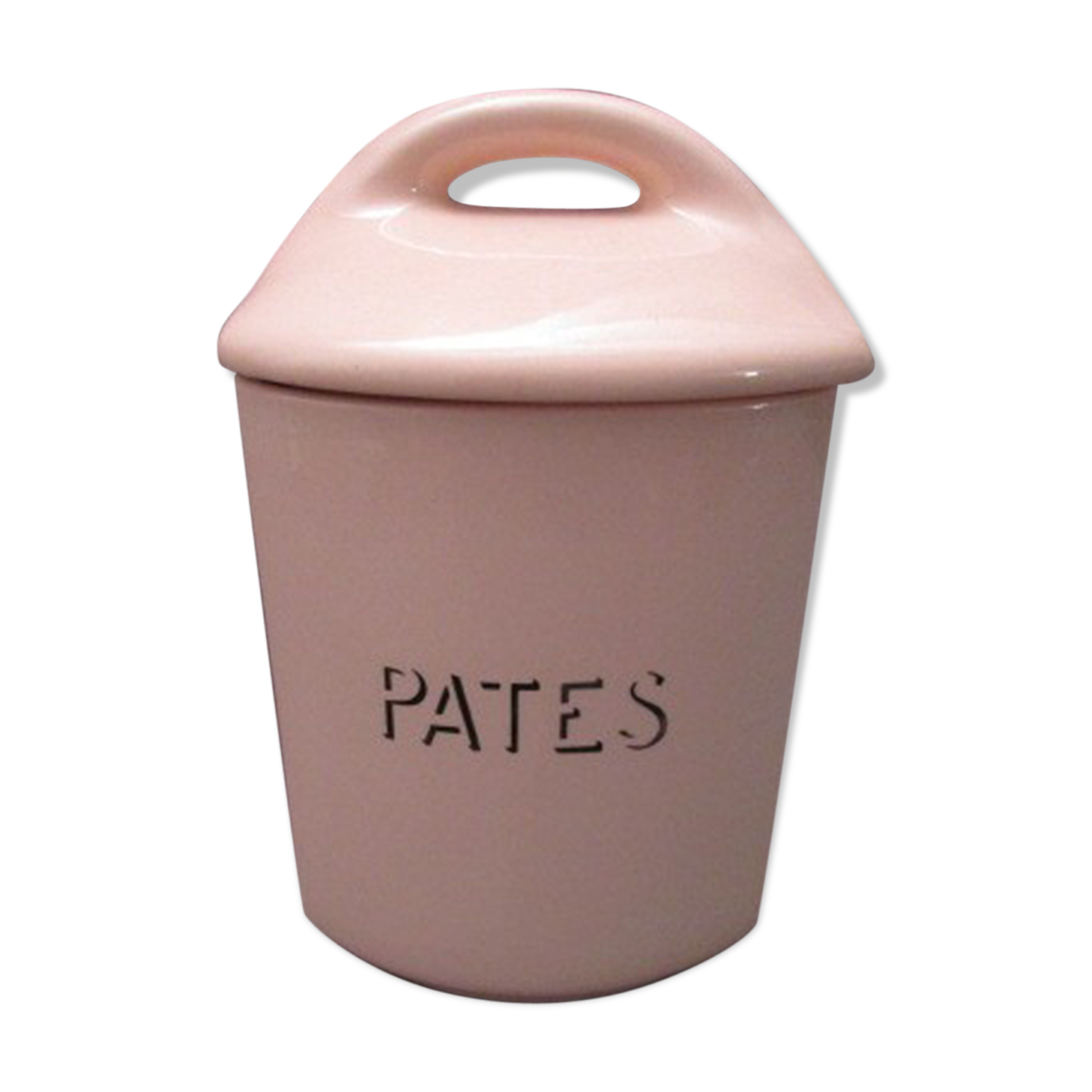 Ancient spice pot in St-Amand earthenware "pates"