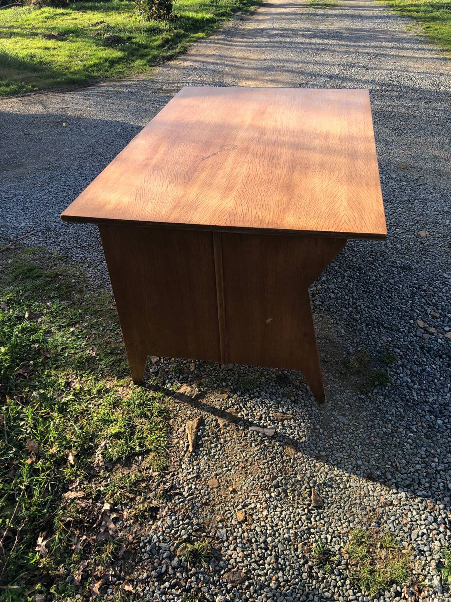 Vintage double workshop desk