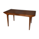 Rectangular Scandinavian extendable teak table