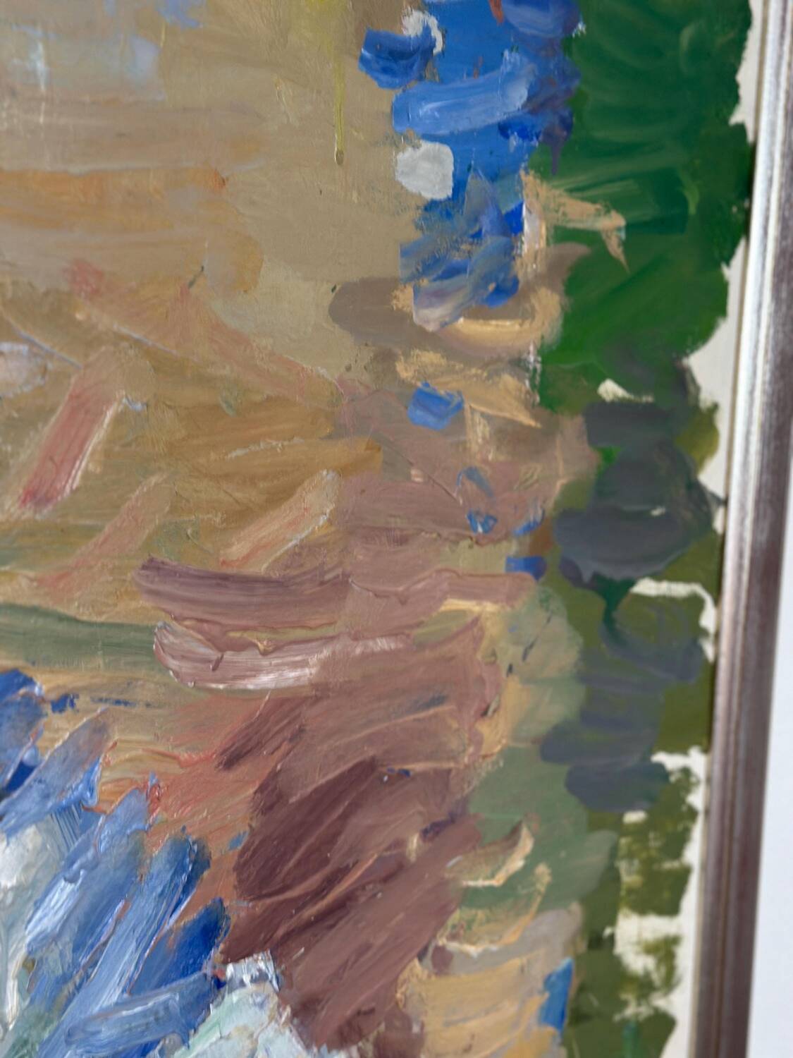 Swedish Oil on Canvas – “Sitting Man” by Bengt Crantz