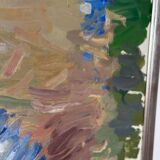 Swedish Oil on Canvas – “Sitting Man” by Bengt Crantz