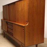 Enfilade haute scandinave édition Samcom en teck, 1960