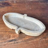 Small old carved stone cup, holy water font or soapstone