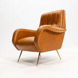 Italian armchair in the style of 'Lady' by Marco Zanuso for Arflex, 1950s