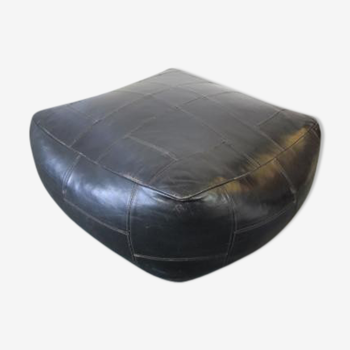 Ottoman vintage 70s Sede leather