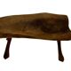 Vintage wooden side table natural design small table