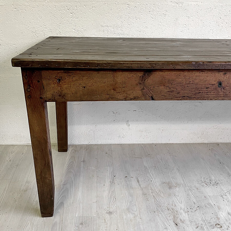 Large 19th century farm table