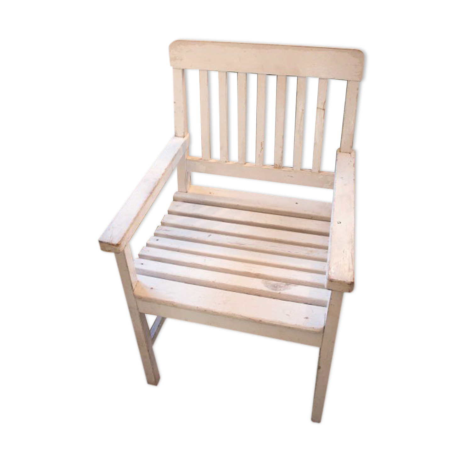 White wooden chair