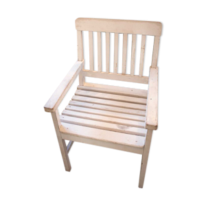 chaise en bois blanche