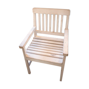 Chaise en bois blanche