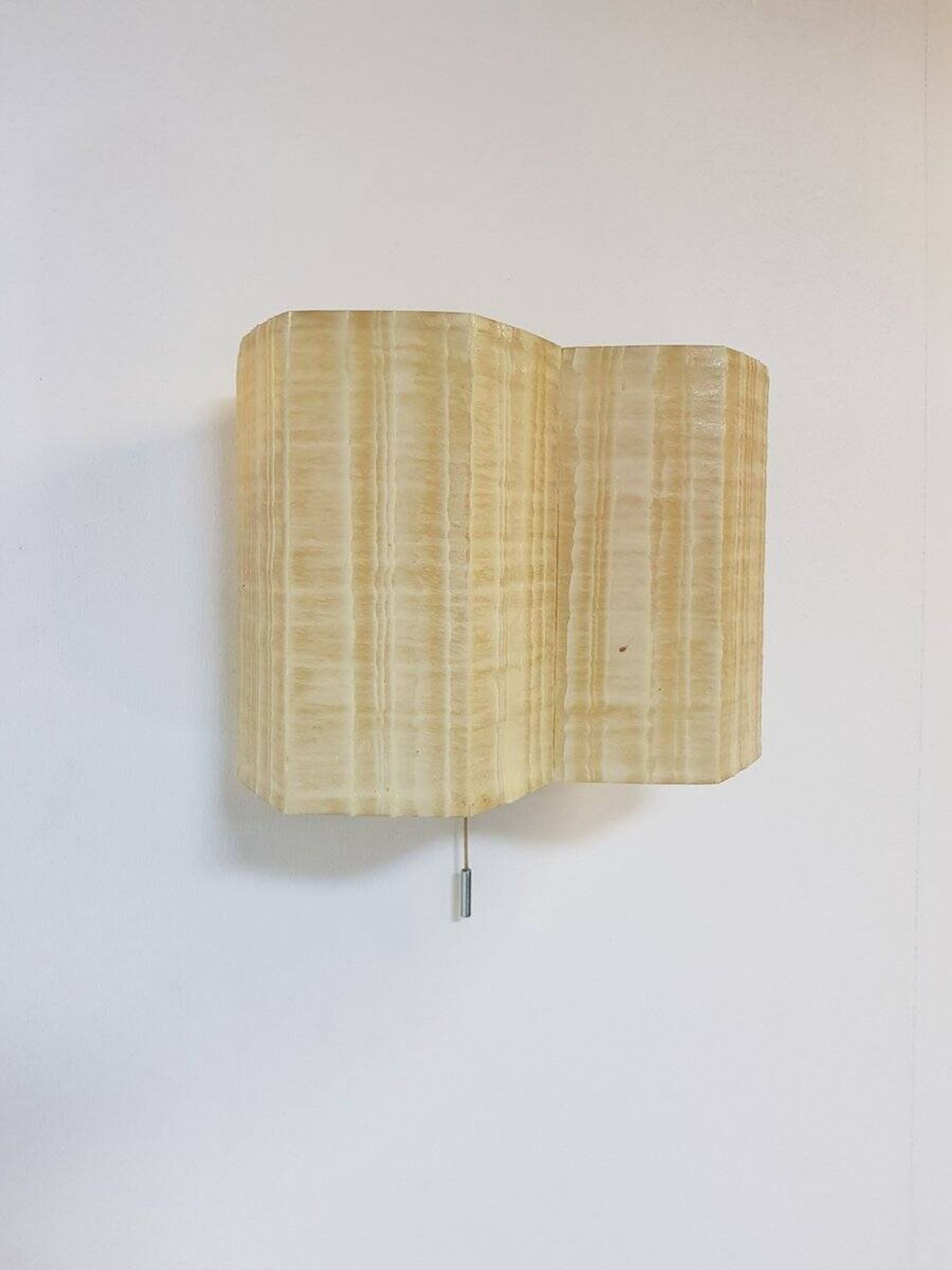 Molecular Double Light Honeycomb Flush Mounts in Fiberglass, 1950s, Set of 2
