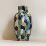 Glazed terracotta floor vase
