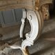 Table violin white marble