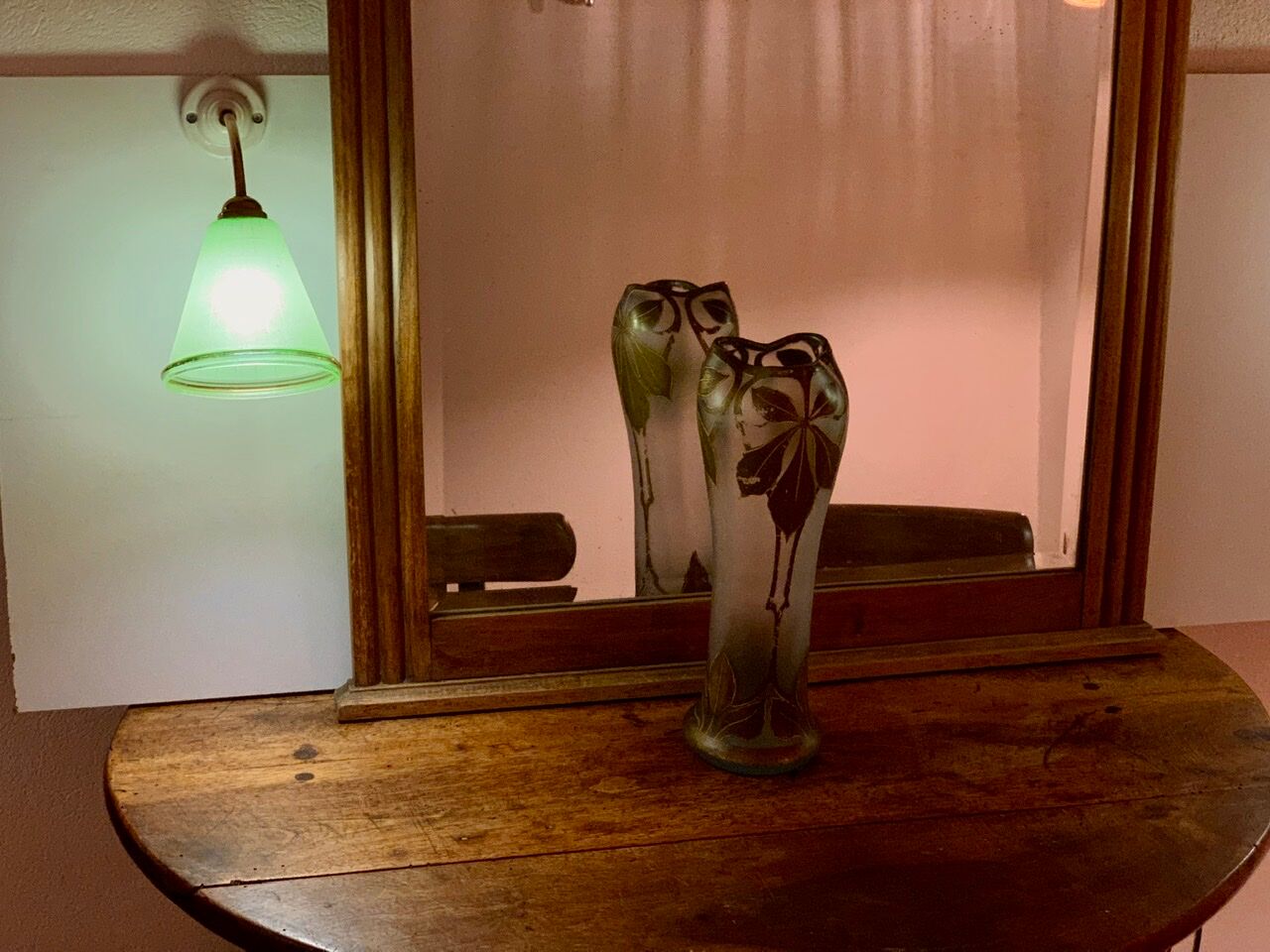 Pair of art deco bistro style wall lamps