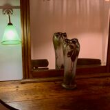 Pair of art deco bistro style wall lamps