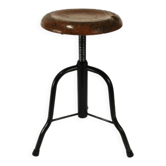 Tabouret pivotant industriel, années 1970