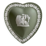 Heart-shaped pocket tray Wegwood in green jasper