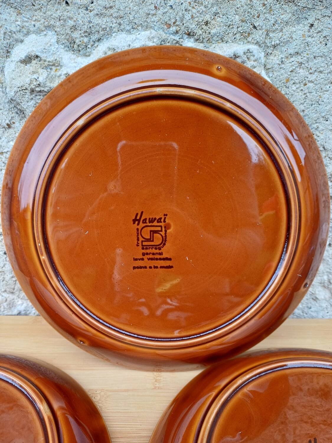 Sarreguemines collection “Hawai” plates