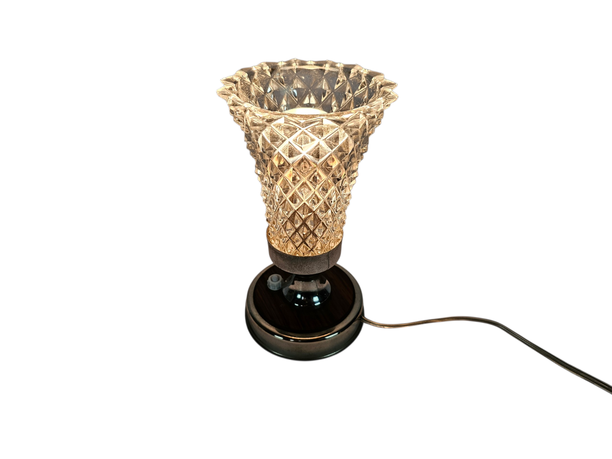 Vintage - Mid Century Modern - Chalice lamp - crystal - Italy - 60's