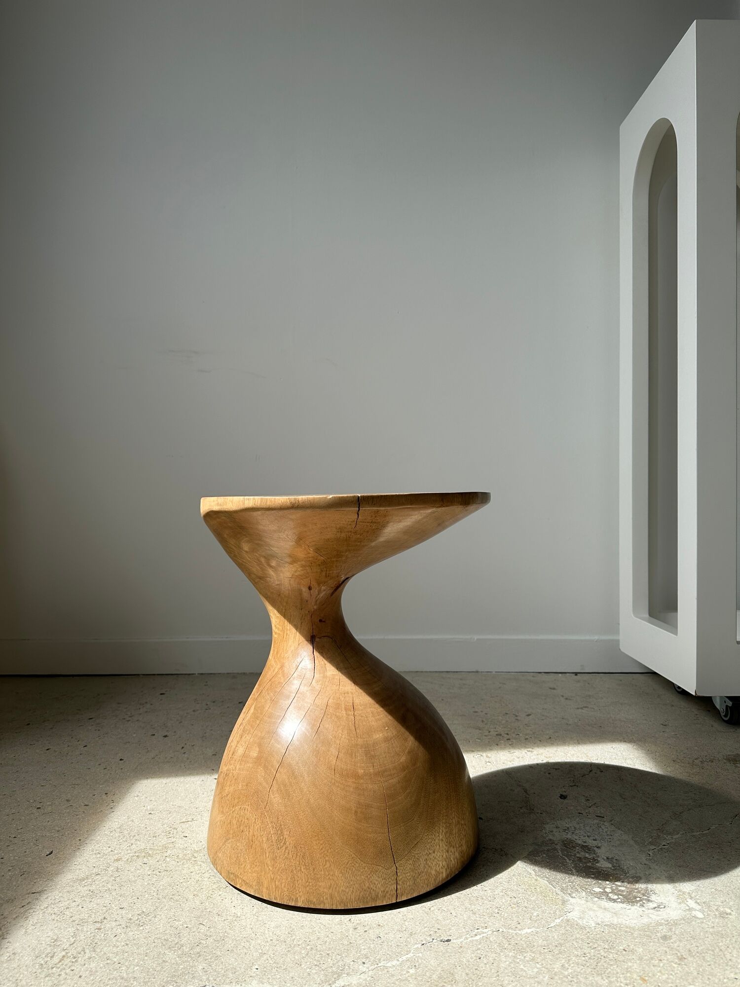 Solid wood sofa end